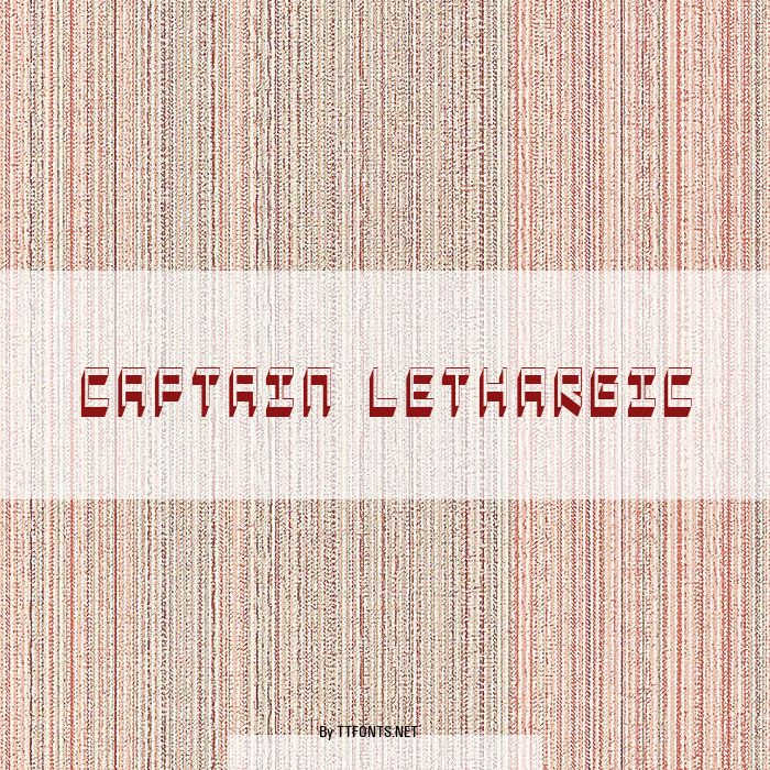 Captain Lethargic example